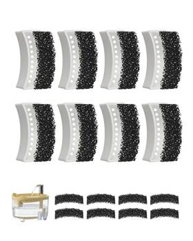 Hooyeatlin Hy-0017 Cat Water Fountain Filter 8 Pack Replacement Filters Compatible With White