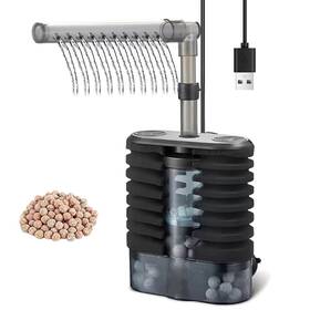 Yyglq2d Hpumps Quiet Usb Aquarium Filter 11.7 In X 4.7 2 Biochemical Spongettttt