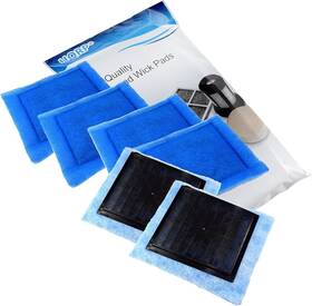 Hqrp 445007999910 6-pack Aquarium Filter Compatible With Aqua-tech For Ez-change # 3 C