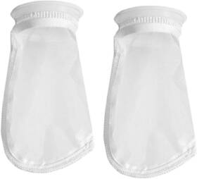 Hrts 313025531542 2 Pack 100 Micron 4 Inch Plastic Ring 9 Short Bag Nylon Mesh Filter Socks B