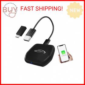 Huyaya 661083203803 Carplay Wireless Adapter For Factory Wired 2024 Upgrade Plug And Play 5.8g
