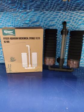 Hg-908 Hyggar Hygger Aquarium Double Biochemical Sponge Filter New