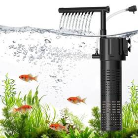 B0g1xbkh62 Hygger 5-in-1 Aquarium Filter Adjustable Wave Maker And Air Bubbler Quiet