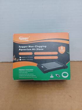 Hg093 Hygger Non-clogging Aquarium Air Stone Model #hg093 3.7 Inch New