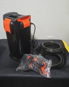 Hg101uv-1200l Hygger Uv Quiet Self-priming Canister Filter 30-40gal Fresh/salt Aquarium 317gph