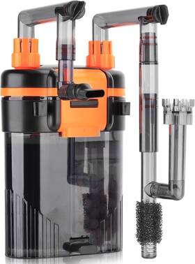 Hg108-6w Hygger Hang On Back Aquarium Fish Tank Filter Motor/pump No Dry Burnout Quiet
