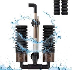 Petdogteehww1-04 Hygger Sponge Filter Aquarium Double Replaceable Media With 4