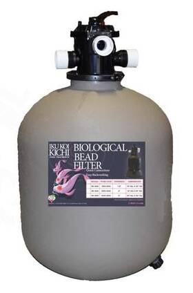 Kkpvbf10000 Iku Koi Kichi Backwashing Pressure 10000 Gallon 1.5 Inch Filter Black