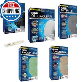 Inland Seas B0bjgxjqkv Fluval 106/107 206/207 Canister Filter Monthly Maintenance Kit Plus