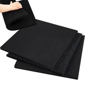 Doy-innconee-0680 Innconee 3 Pcs Pond Filter Sponge Black Media Pad 20 Inch X 1 Foam For