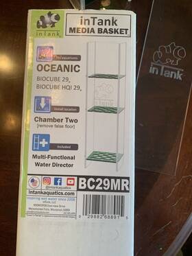 Bc29mr Intank Media Basket For Oceanic Biocube 29 And Hqi