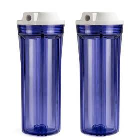 Ispring 313097516553 Transparent Water Filter Housings 10 Inch Ro / Aquarium 2-pack