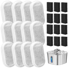 Itsall Waterfountainfilter-8 8 Pack Cat Water Fountain Replacement Filters Compatible With Sarpaws Gray