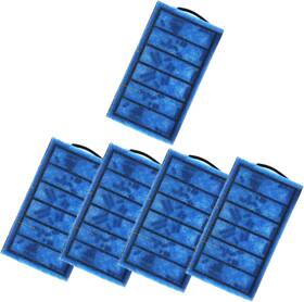 Jacksupermall 445040826860 5pcs Filter Cartridges Black Aquarium Turtle Quiet Flow Water Clean Pump