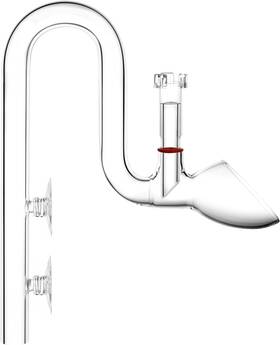 Jardli 445055525550 Glass Lily Pipe Outflow With Surface Skimmer For Planted Tank Aquarium 20mm