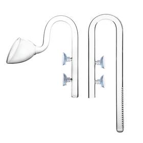 Eujap17jl Jardli Plant Aquarium Glass 17mm Lily Pipe Inflow And Outflow For 16/22mm