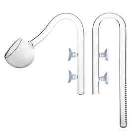 Jap17jp Jardli 17mm Plant Aquarium Glass Poppy Pipe Outflow And Lily Inflow For 16/22mm