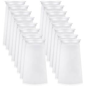 Kh-jecery-2598 Jecery 16 Pack 4 Inch Ring Filter Socks 200 M Aquarium Bags F