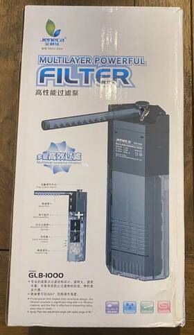 Glb-1000 Jeneca Multilayer Internal Aquarium Fish Tank Filter 58gal/hour 220l/h