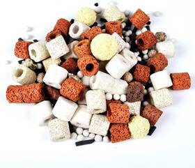 Jiaqi 744759613547 1kg Bio Balls Ceramic Rings Set Aquarium Biological Filter Media With Mesh Bag