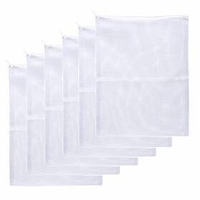 Jihaqua 755454523673 Aquarium Filter Bags Large Reusable Fish Tank Media Mesh With Plas