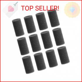 Cbws1624116qx6d8389 Kinmingzhu 12 Pieces Black Pre-filter Sponge Foam Roll Accessories For Aquarium