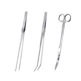 Knr Harmony 727196899682 3 In 1 Aquarium Aquascape Tools Kit Long Stainless Steel Tank Aquati