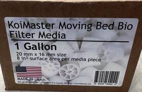 Koimaster 850049604024 Moving Bed Bio Filter Media - 20mm White For Koi Ponds Aquariums Aquaculture