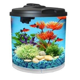 Koller Products 049146360081 Aquaview 2-gallon Aquarium Starter Kit With 7 Colors Led Ligh
