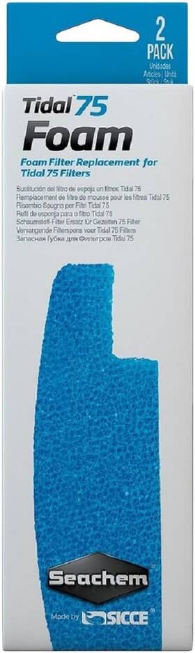 6504 Laboratories Inc. Foam Filter Sponge Replacement - Tidal 75 2 Pack