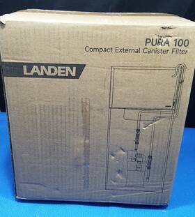 Landen Pura 850038983802 100 Compact External Canister Filter For Aquarium 10-28 Gallon