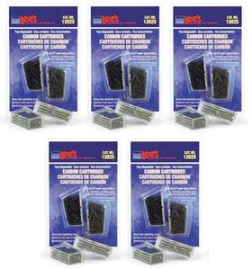 Lees 666628367194 10 Pack Of Carbon Cartridge Disposable For Aquarium Filters