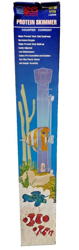17110 Lees Aquarium Large Protein Skimmer For Fish Tanks Up To 30 Gals Parts Replacement