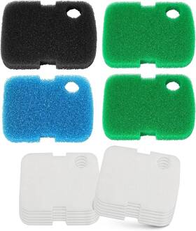 Lewerest 313038648619 16 Pcs Replacement Canister Filter Media Pad Compatible With Penn Plax Cascade 7