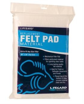 Lifegard Aquatics 840212302000 Bonded Filter Media 30 X 36 Felt Pad