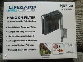 R460102 Lifegard Hof-20 Hang-on Aquarium Filter Grey See Through
