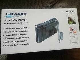 R460104 Lifegard Hof-40 Hang-on Aquarium Filter Grey See Through