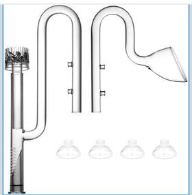 L022 Linlan Usa Seller Plant Aquarium Glass Lily Pipe Inflow And Outflow For Aquatic Filters