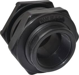 Little Giant 010121104860 Bulkhead Fitting For Ponds 2-inch Fnpt Black Durable And Reliable