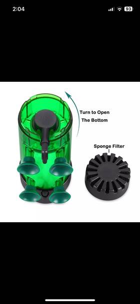Living World 445003269208 Fluidized Moving Bed Filter Bubble Bio Media Reactor For Aquarium Fish Tank With
