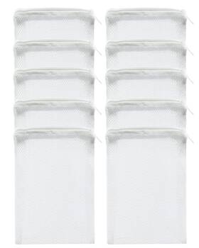 Lltgmv 661918860959 10 Pcs Aquarium Filter Media Bags - Reusable Mesh 6 Inch X 4 For Fis