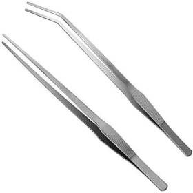 Luxiv 438051302813 Aquarium Tweezers Extra Long 15 Inches Stainless Steel Straight And Curve