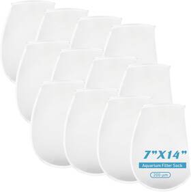 Ur-macarrie-1208 Macarrie 12 Pack 7 Inch Ring Felt Filter Socks For Aquariums And Fish Tanks