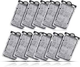 Sk-01 Mall 11 Pack Auqarium Filter Replacement Plates Turtle Tank Cartridges Activ