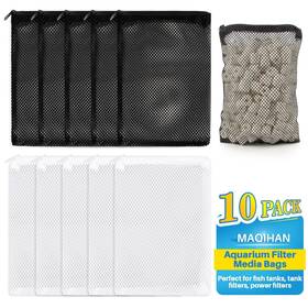 Wrm-filterbags01 Maqihan 10pcs Aquarium Filter Media Bags - Mesh Reusable With Zipper