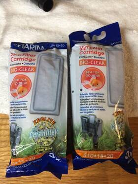 Marina 015561102902 Slim Filter Cartridge For Tropical Fish 2 Packs Of 3 S10 15 20