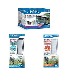 B08gd5391q Marina S10 Power Filter And Media Bundle Aquarium Quiet Slim Design
