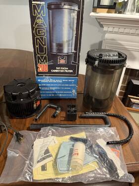 Marineland 047431020009 Vintage Magnum 200 Canister Filter Aquarium Fish 60 Gal. Euc In Box