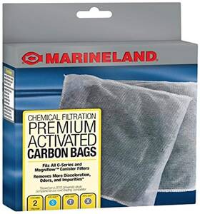 Marineland 047431256521 Carbon Bags 2 Count Support Chemical Aquarium Filtration Rite-size