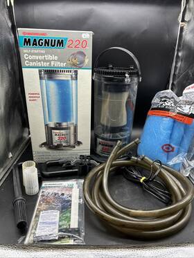 Marineland 047431632202 Magnum 220 Gph Convertible Canister Filter Water Fish Tank Aquarium